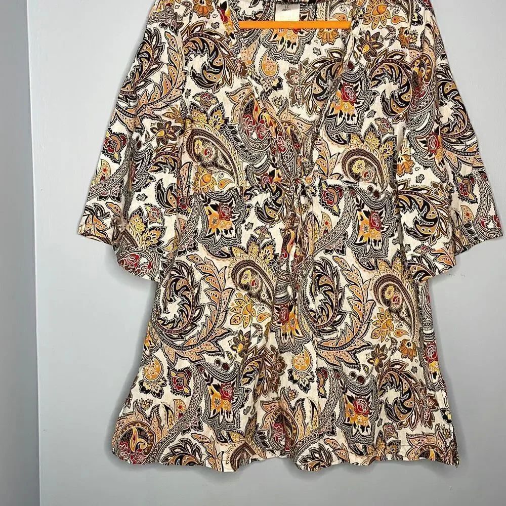 Paisley Beach Cover Up Swimsuit Cover Up size Large